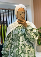 Cotton Marble Print Maxi Dress – Sizes 1/2