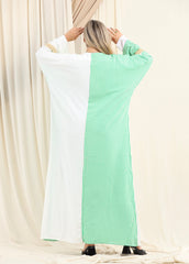 Striped Glow | Summer Cardigan – Cotton-Silk Mix, Free Size