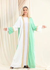 Striped Glow | Summer Cardigan – Cotton-Silk Mix, Free Size