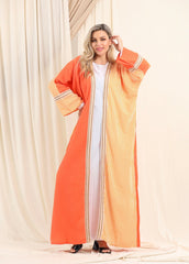 Striped Glow | Summer Cardigan – Cotton-Silk Mix, Free Size