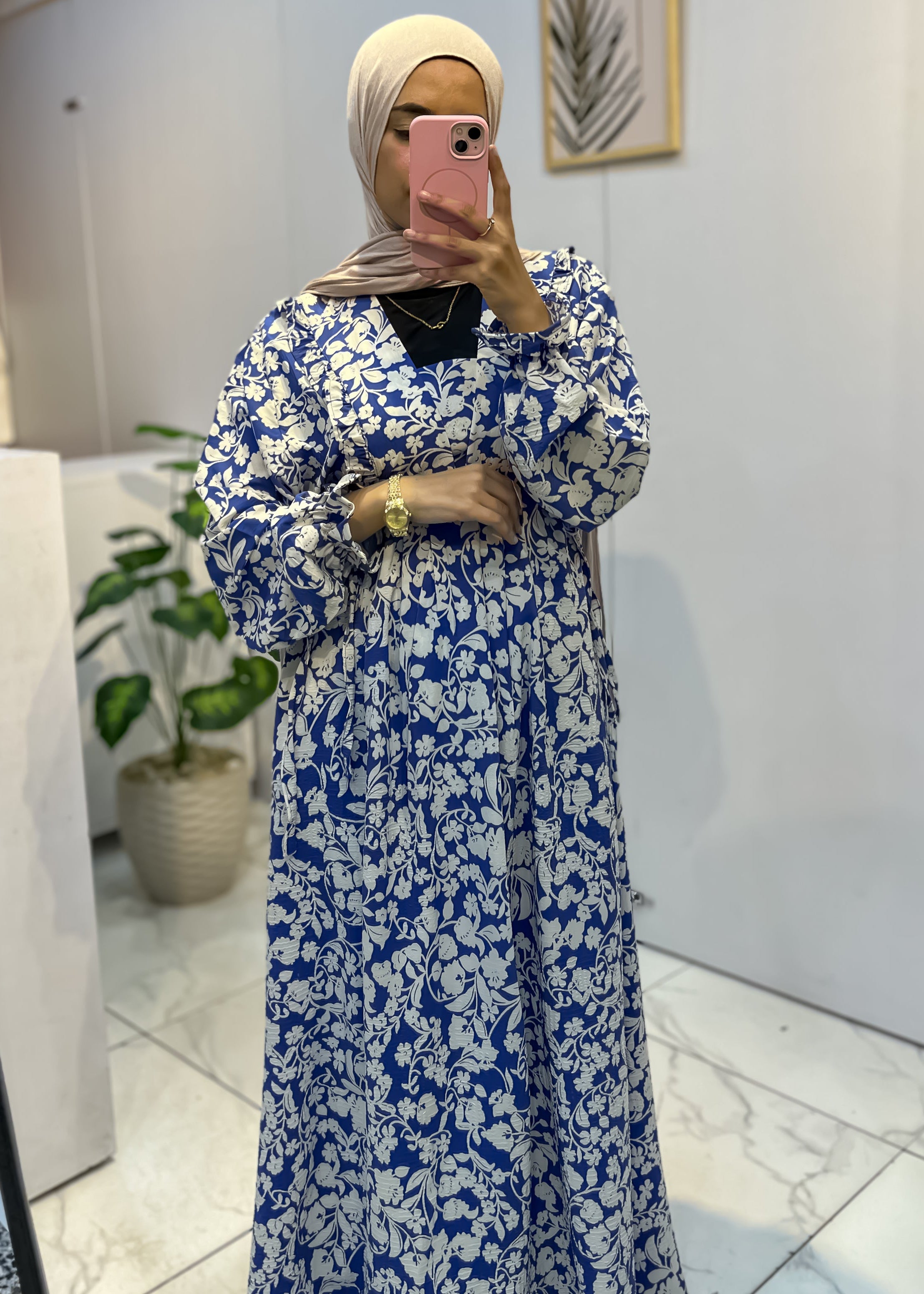 Long Modest Dress 100% Linen, Side Ties, Loose Fit Size 1/2 Fulana Long Modest Dress 100% Linen, Side Ties, Loose Fit Size 1/2 Fulana
