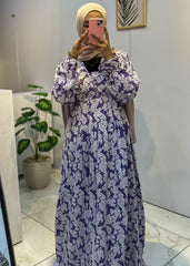 Long Modest Dress – 100% Linen, Side Ties, Loose Fit – Size 1/2