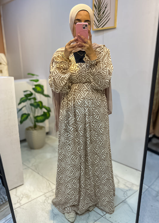 Linen Long Modest Dress – Side Ties, Loose Fit – 3 Colors – Size 1/2