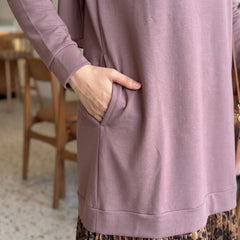Milton Tunic Dress with Satin Pleats full view | عرض كامل لـفستان تونيك ميلتون بكسرات ساتان – view 10 | لقطة 10