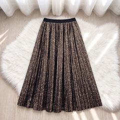 Tiger Satin Maxi Skirt