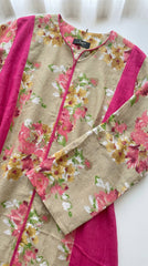 Floral Linen Charming Abaya