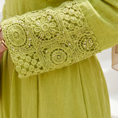 Crinkle Linen Dress