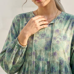 Fancy Printed Tiered Summer Dress