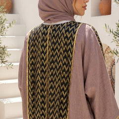 Zigzag Linen Cardigan