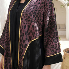 Leopard Print Linen Cardigan – Free Size