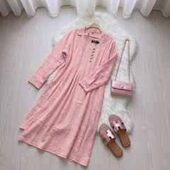 Premium 2-Piece Ribbed Linen Maxi Set