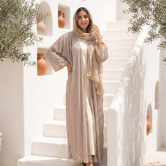 Lightweight Pleated Cardigan – Minimal Everyday Chic