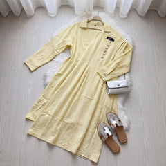 Premium 2-Piece Ribbed Linen Maxi Set