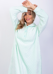 Cozy Bubble Velvet Home Dress – Soft Winter Comfort | Fulana Homewear