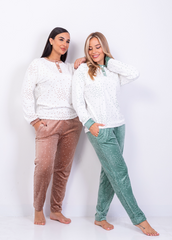 Starry Velvet Pajama Set – Soft Plush Two-Piece | Fulana Homewear