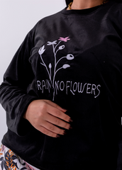 Botanic Nights Velvet Pajama Set – Black Floral Two-Piece | Fulana Homewear