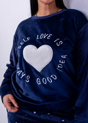 Self Love Velvet Pajama Set – Plum Heart Two-Piece | Fulana Homewear