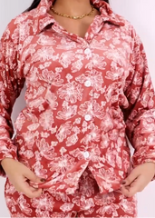 Floral Velvet Pajama Set | Fulana Winter Elegance Collection