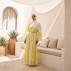 Lace Maxi Dress with Satin Lining