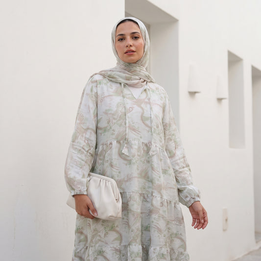 Crinkle Linen Maxi Dress