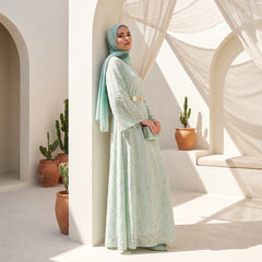 Lace Maxi Dress with Satin Lining