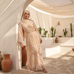 Lace Maxi Dress with Satin Lining