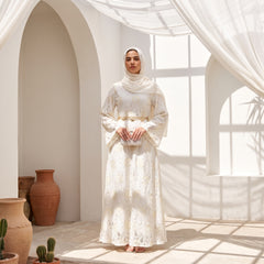 Lace Maxi Dress with Satin Lining