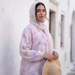 Dye Crinkle Linen Maxi Dress
