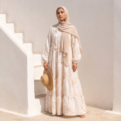 Dye Crinkle Linen Maxi Dress
