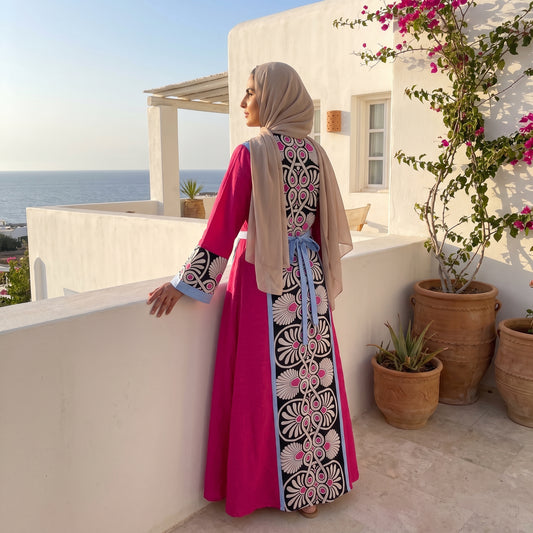 Royal X Linen Printed Abaya