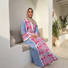 Royal X Linen Printed Abaya