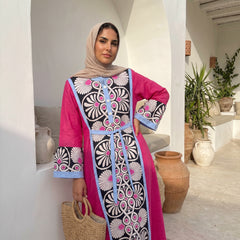 Royal X Linen Printed Abaya