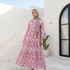 Printed Linen Dress