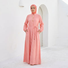 Linen Dress with Side Pockets