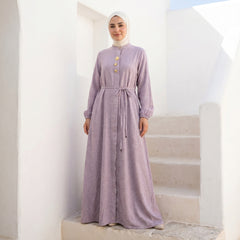 Linen Dress with Side Pockets