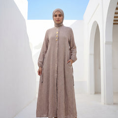 Linen Dress with Side Pockets