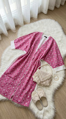 Embroidered Linen Cardigan – One Size