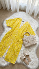 Embroidered Linen Cardigan – One Size