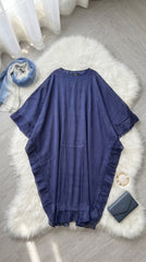 Flowy Chiffon Abaya with Soft Ruffle Details – Free Size
