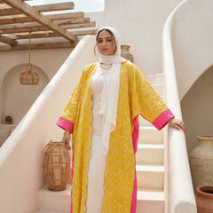 Embroidered Linen Cardigan – One Size