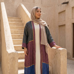 Multi-Tone Printed Linen Cardigan – Chic Modest Statement