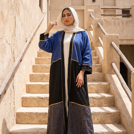 Multi-Tone Printed Linen Cardigan – Chic Modest Statement
