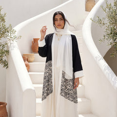 Colorblock Modest Cardigan .