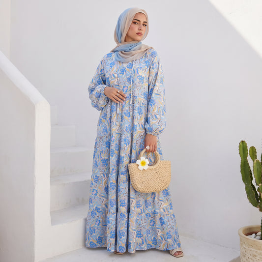 Printed Cotton Vibrant Dress