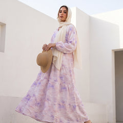 Dye Crinkle Linen Maxi Dress