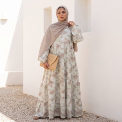 Dye Crinkle Linen Maxi Dress