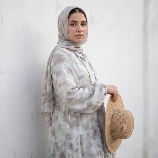 Dye Crinkle Linen Maxi Dress