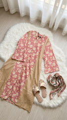 Floral Linen Charming Abaya