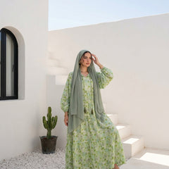 Fancy Printed Tiered Summer Dress