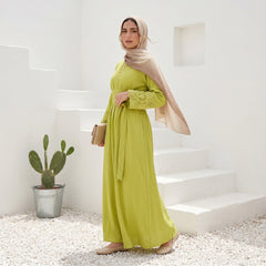 Crinkle Linen Dress